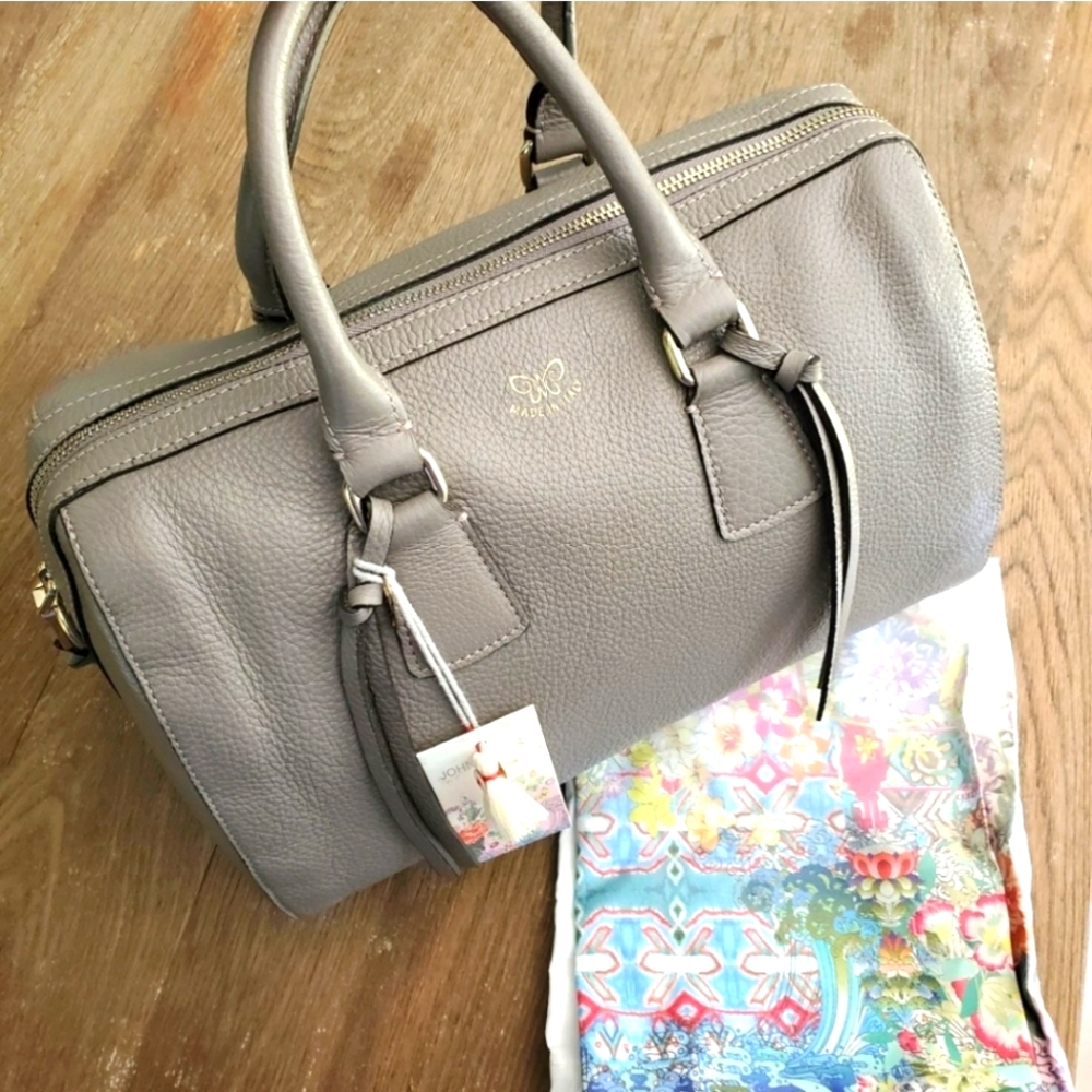 Johnny Was Alce Pebble Leather Duffle - Picture 10 of 11